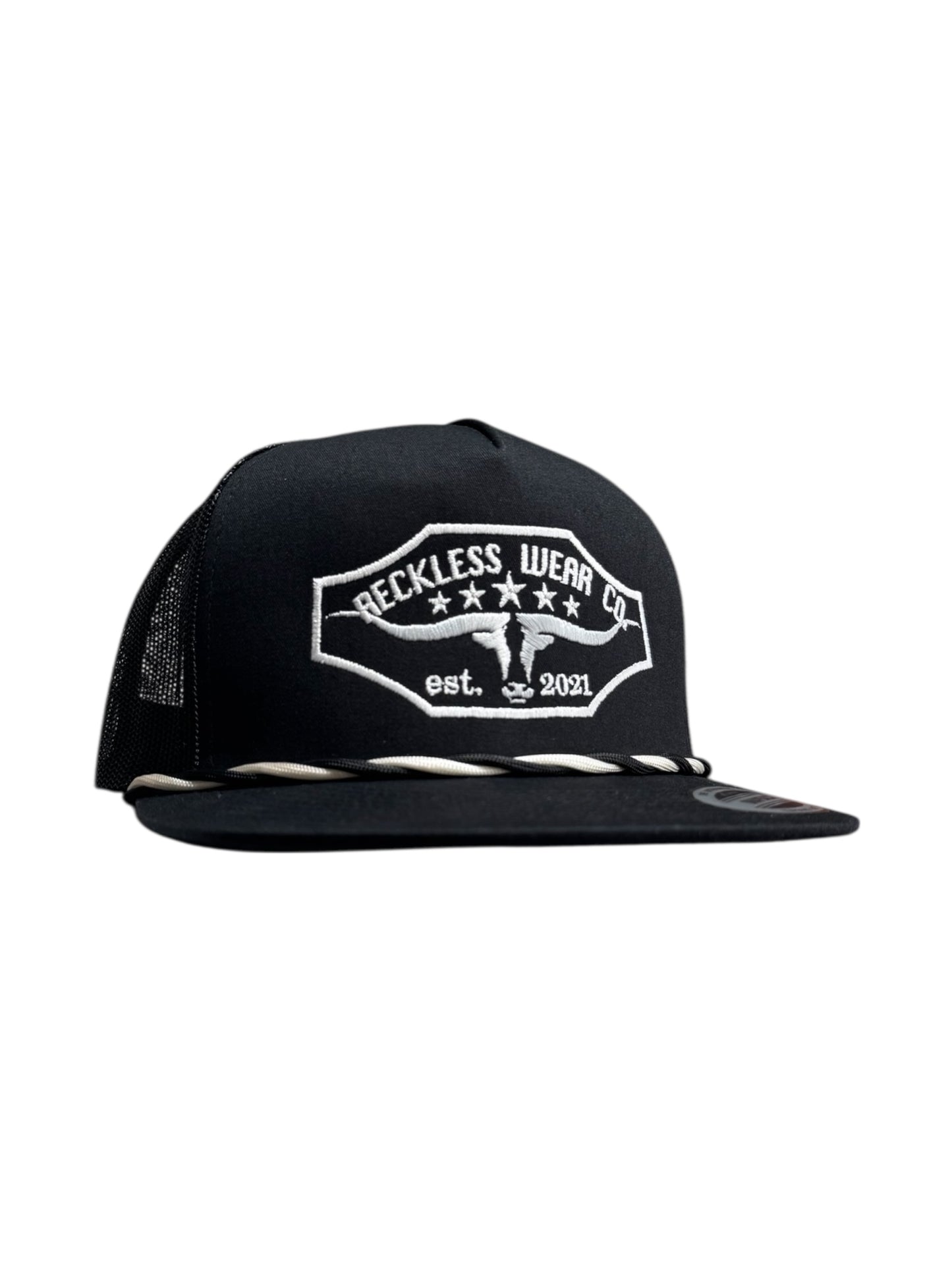 RWC SKULL BADGE HAT/TWISTED ROPE