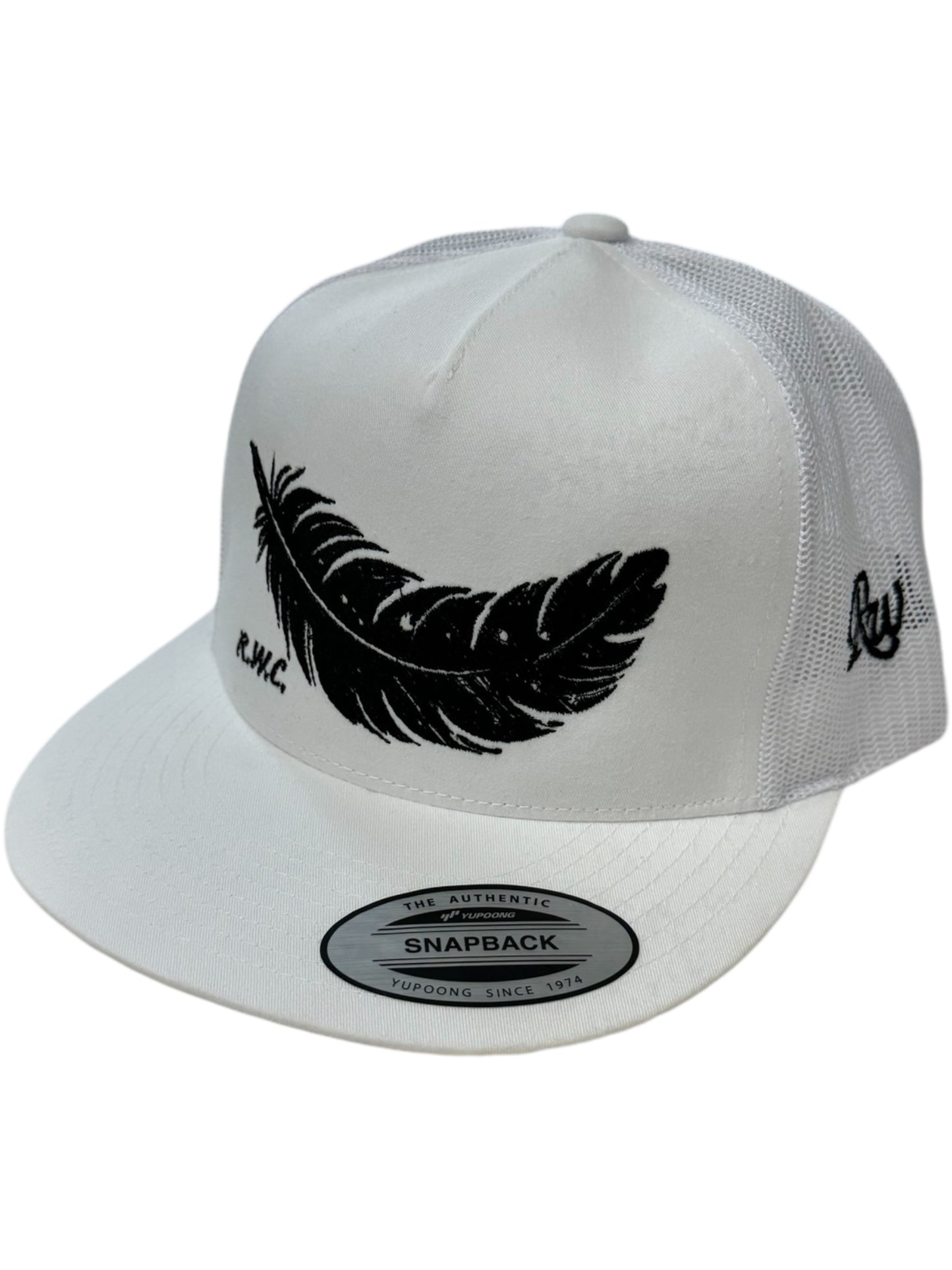BLACK FEATHER HAT