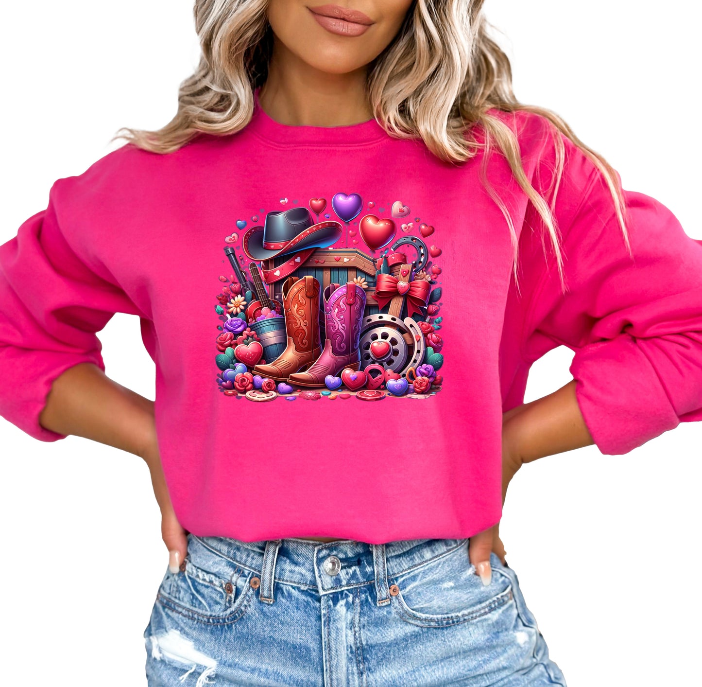 VALENTINE BOOTS SWEATSHIRT OR HOODIE