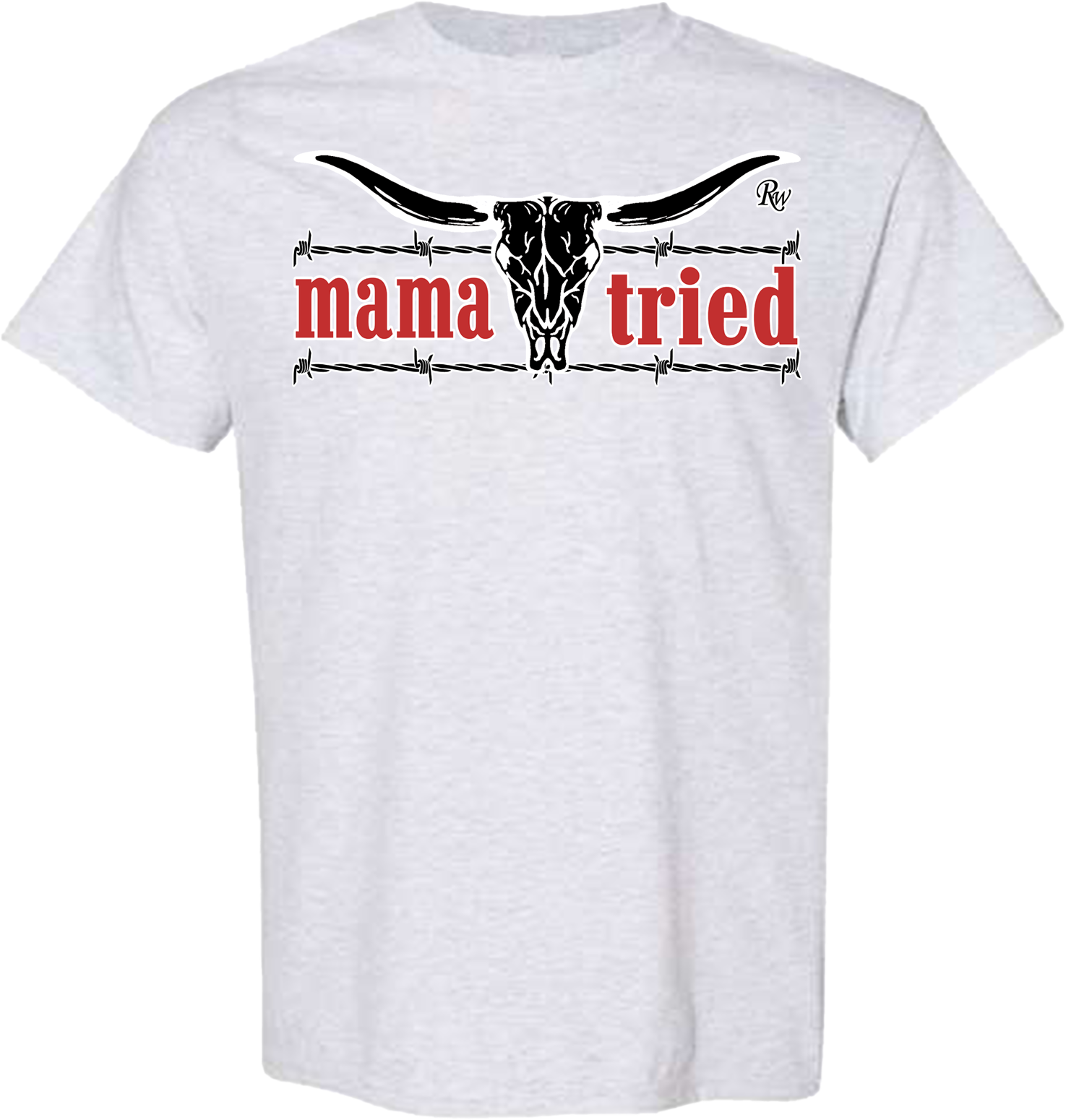 MAMA TRIED BARB SKULL TSHIRT