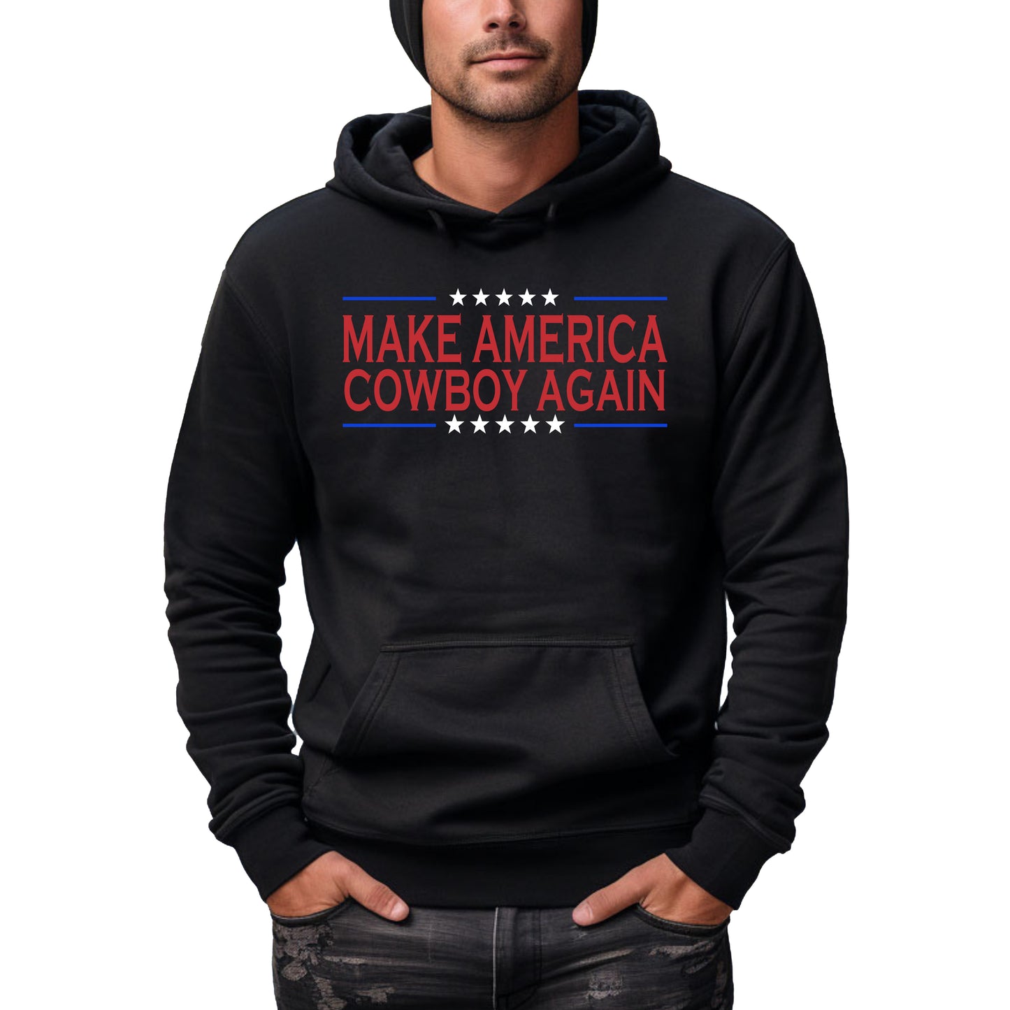 MAKE AMERICA COWBOY AGAIN SWEATSHIRT OR HOODIE