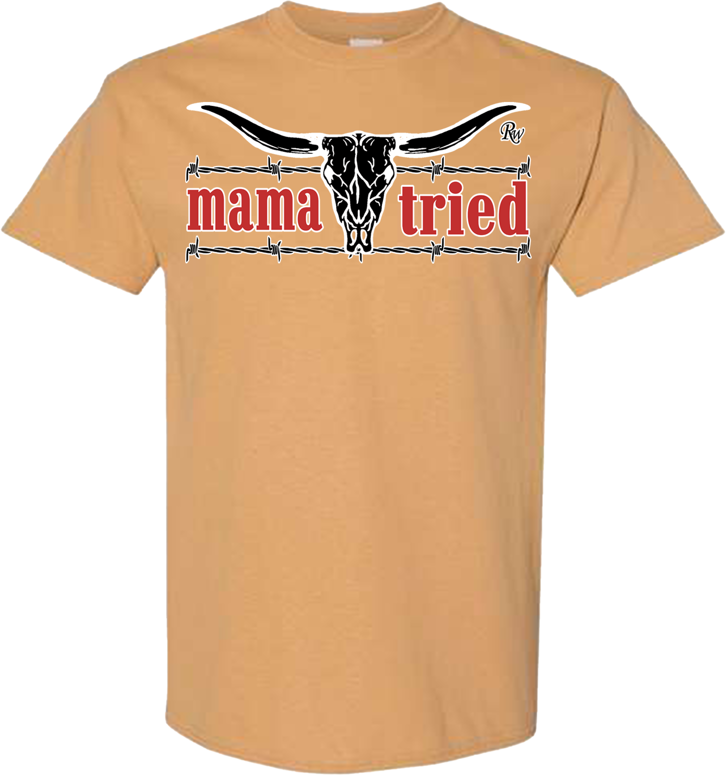 MAMA TRIED BARB SKULL TSHIRT