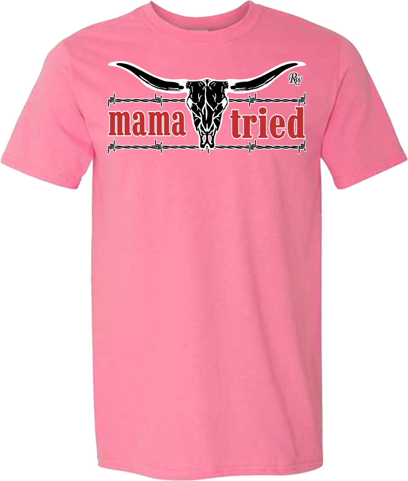 MAMA TRIED BARB SKULL TSHIRT