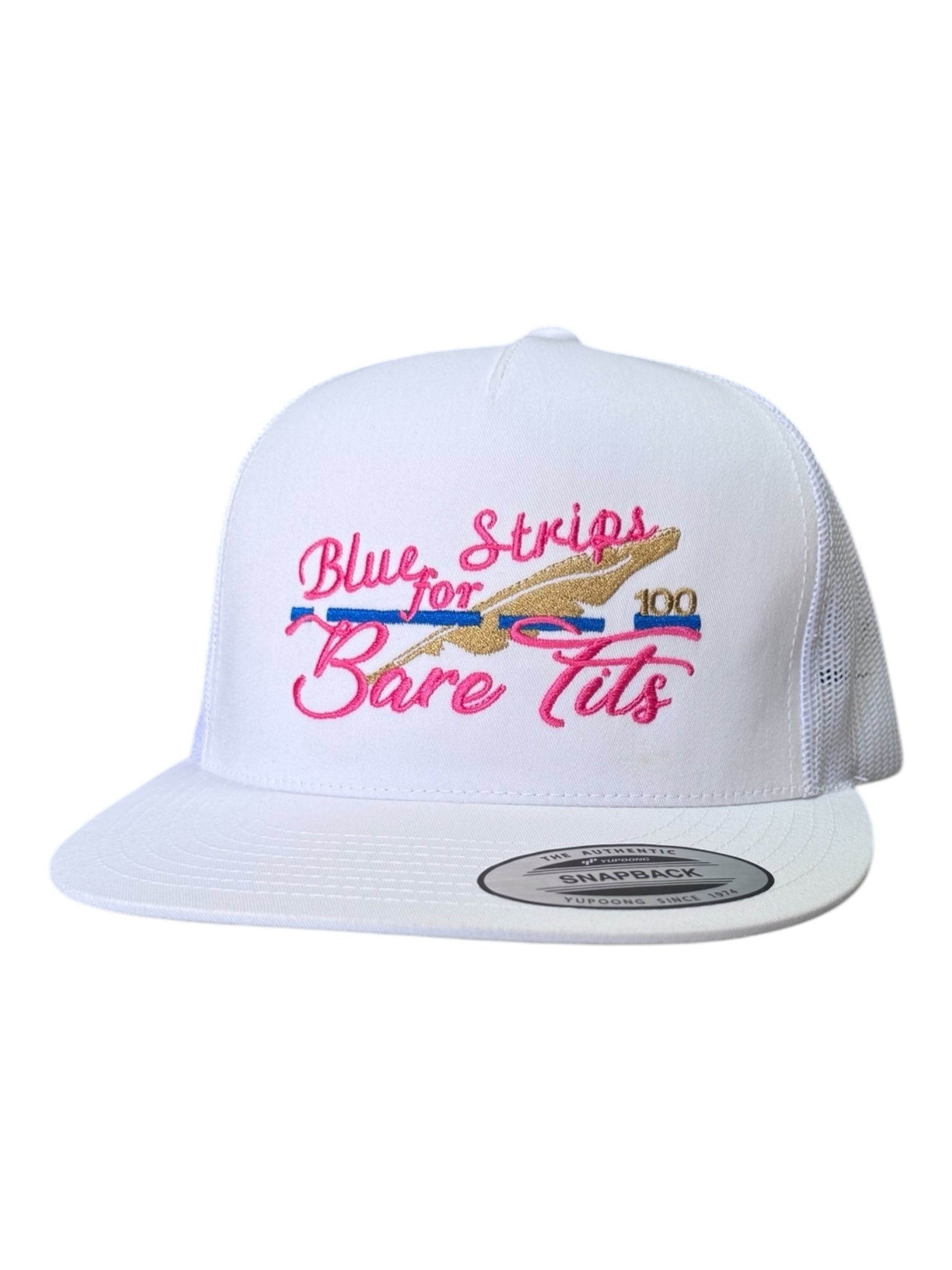 Blue Strips for Bare Tits