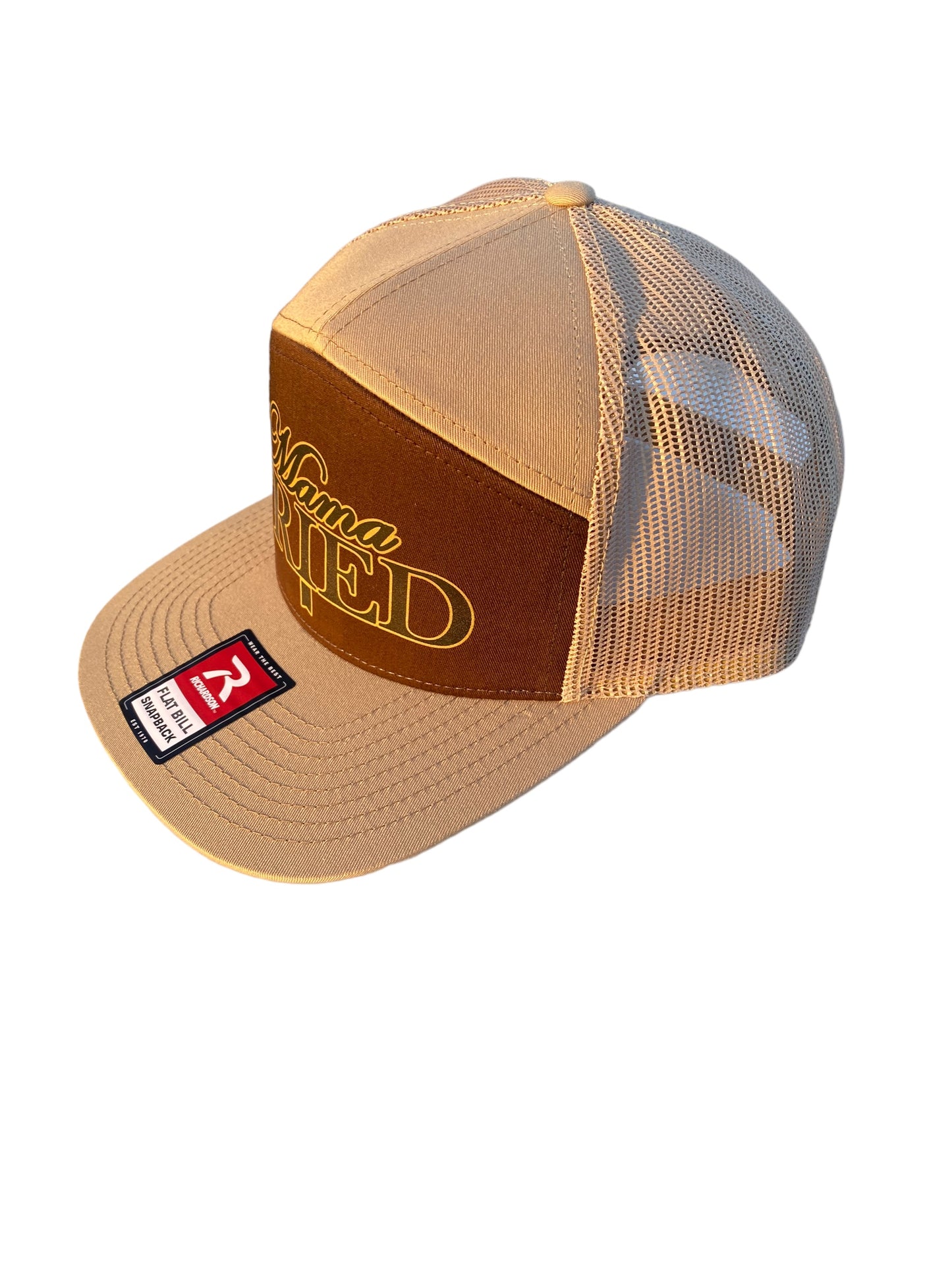 MAMA TRIED KHAKI 7 PANEL HAT