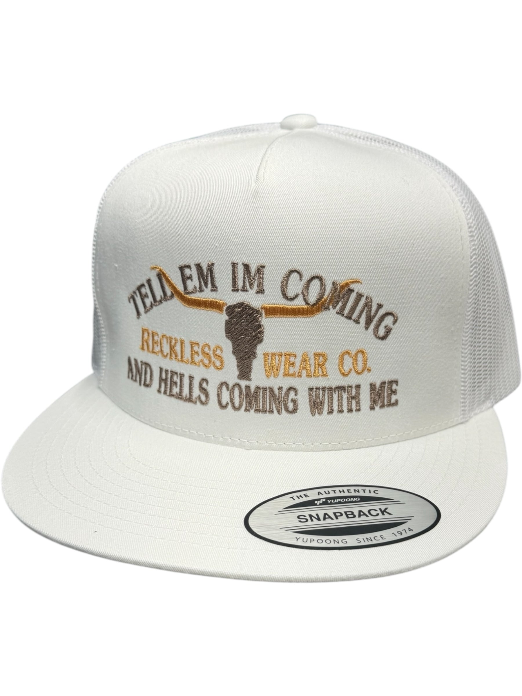 IM COMING AND HELLS COMING WITH ME HAT
