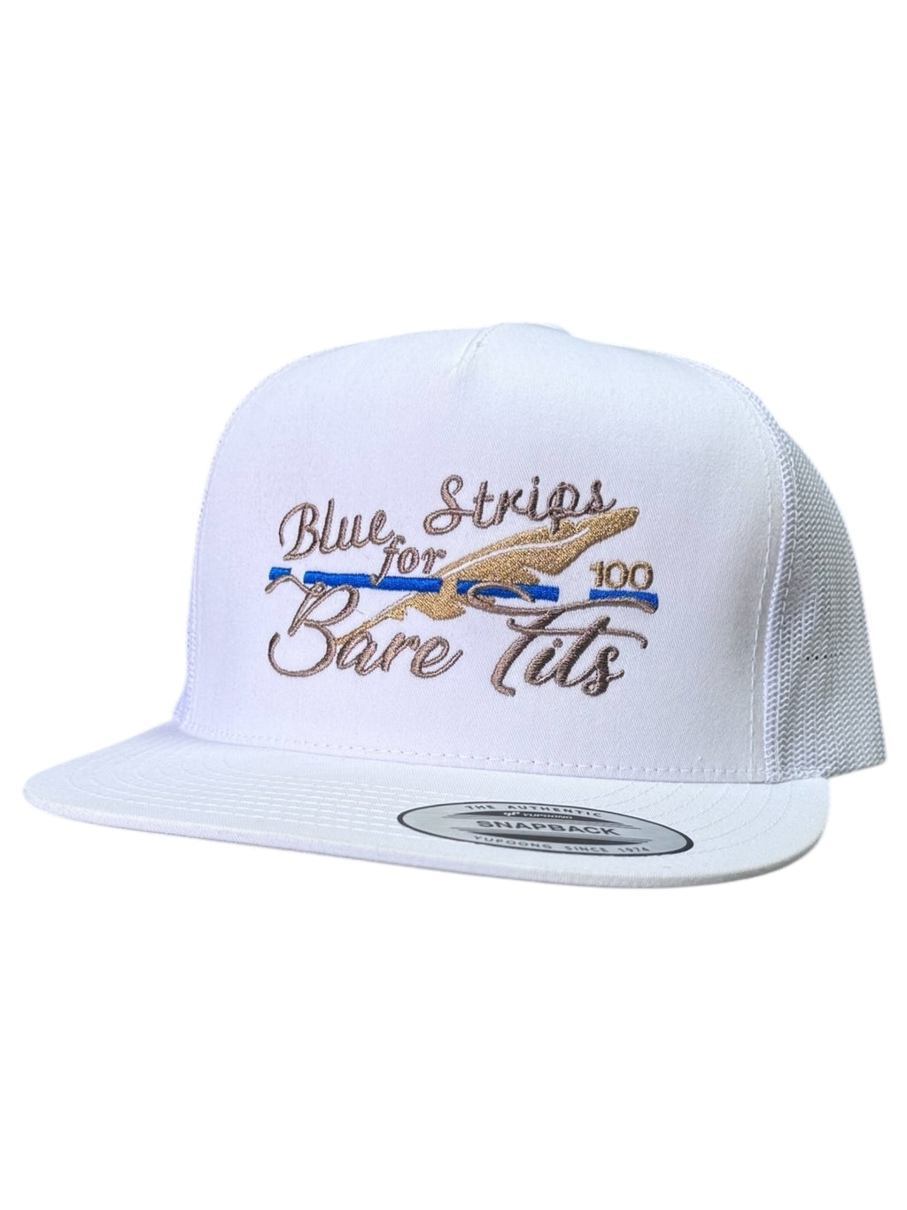 Blue Strips for Bare Tits