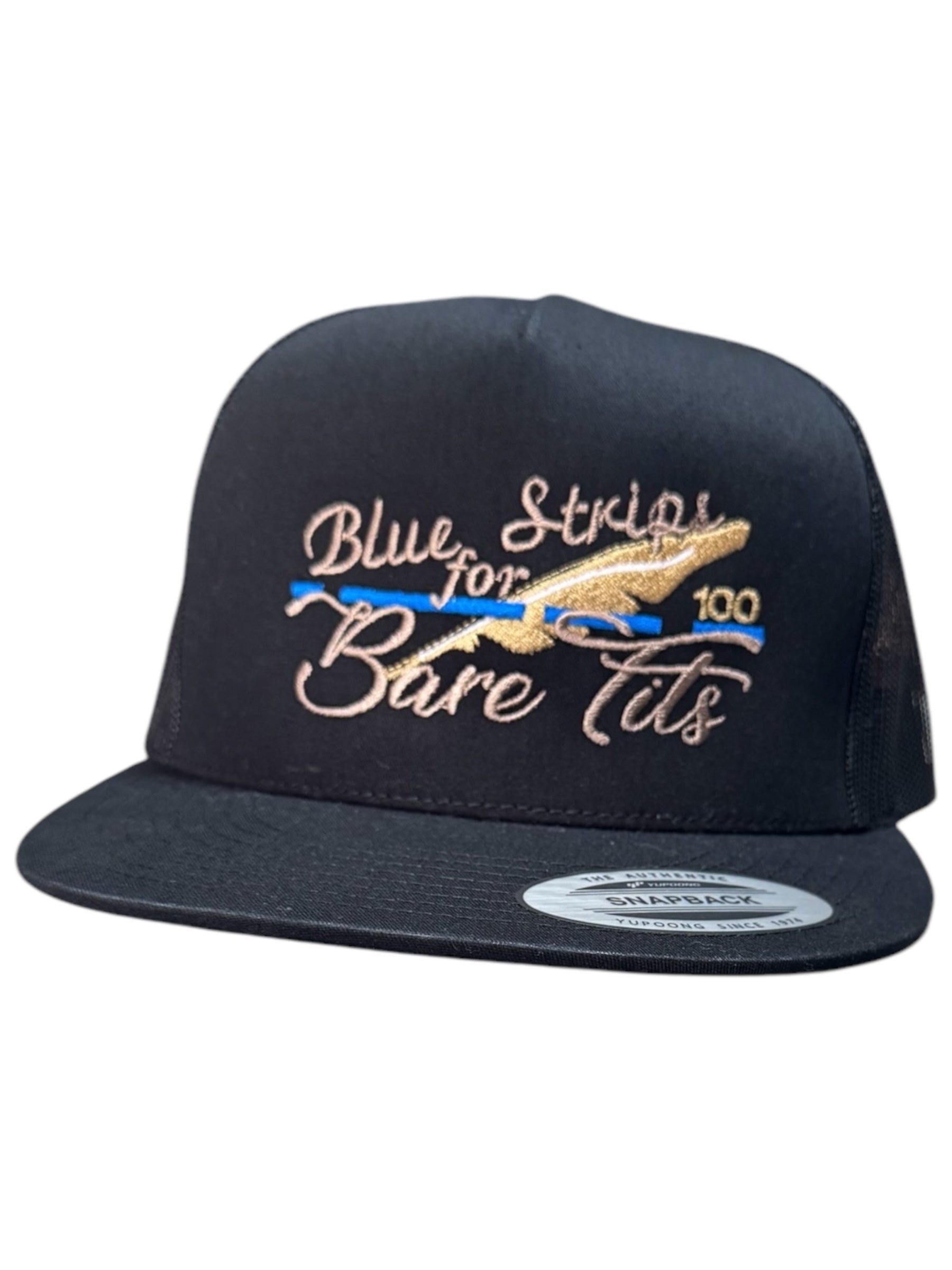 Blue Strips for Bare Tits