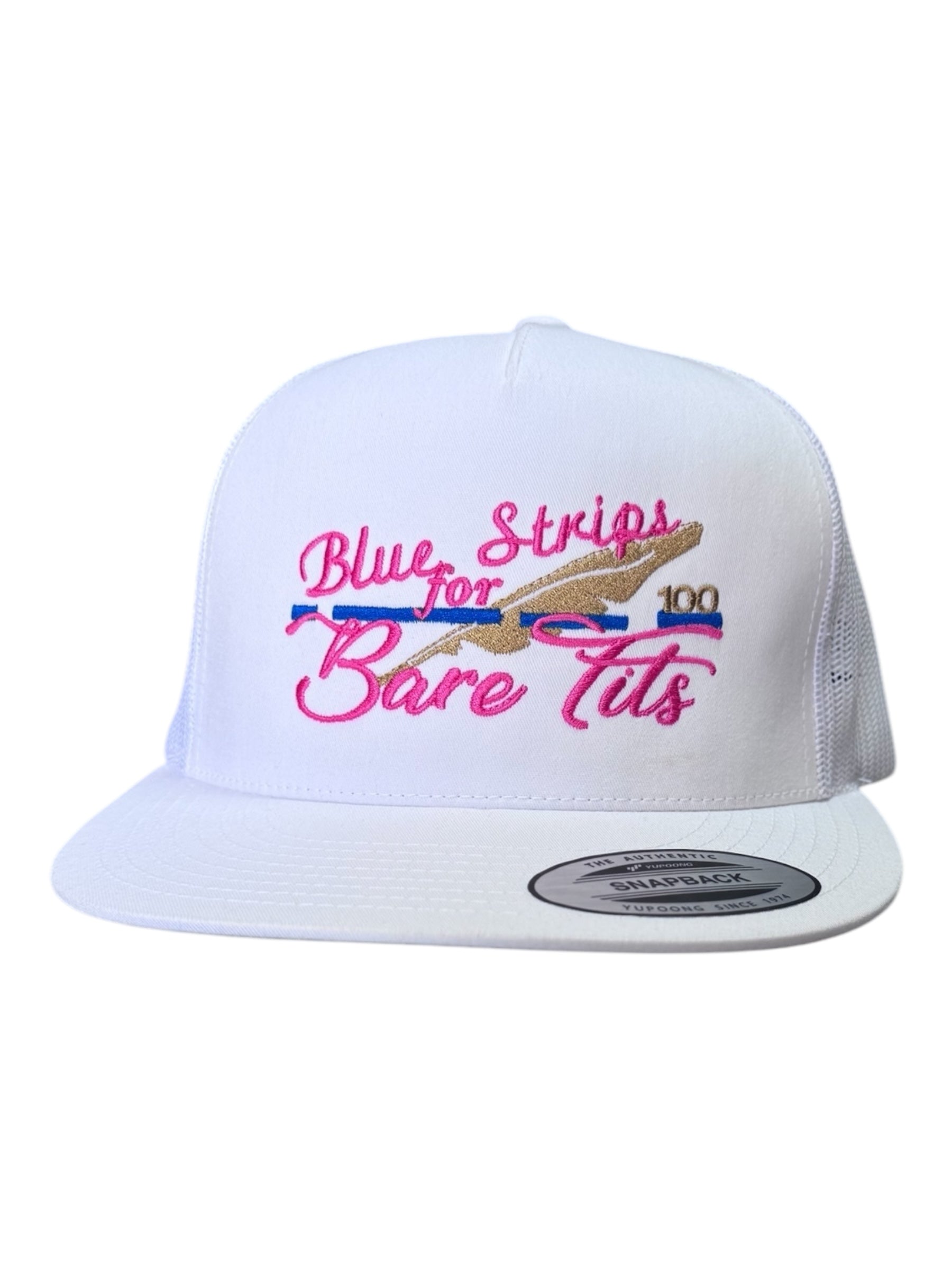 Blue Strips for Bare Tits