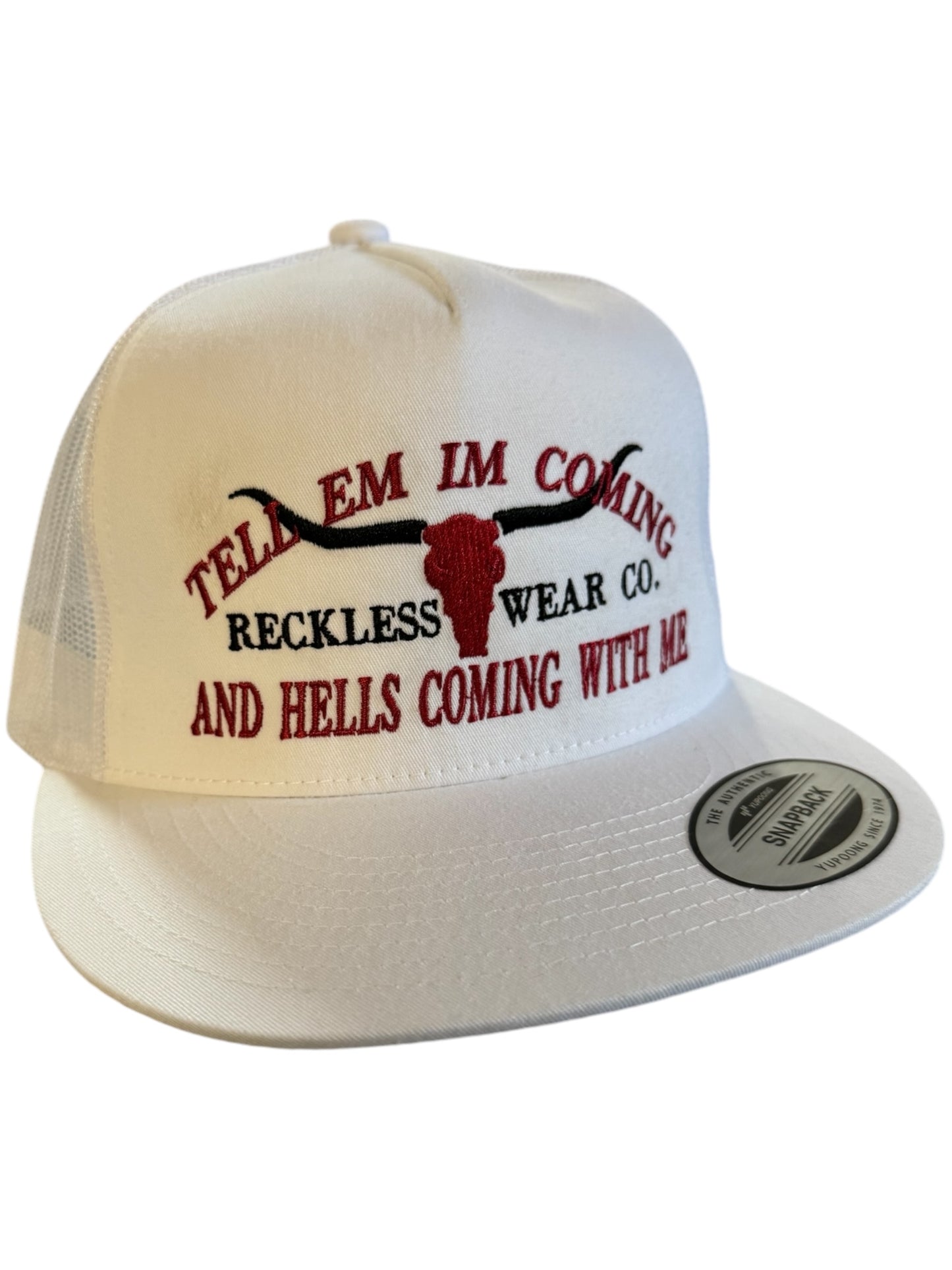 IM COMING AND HELLS COMING WITH ME HAT