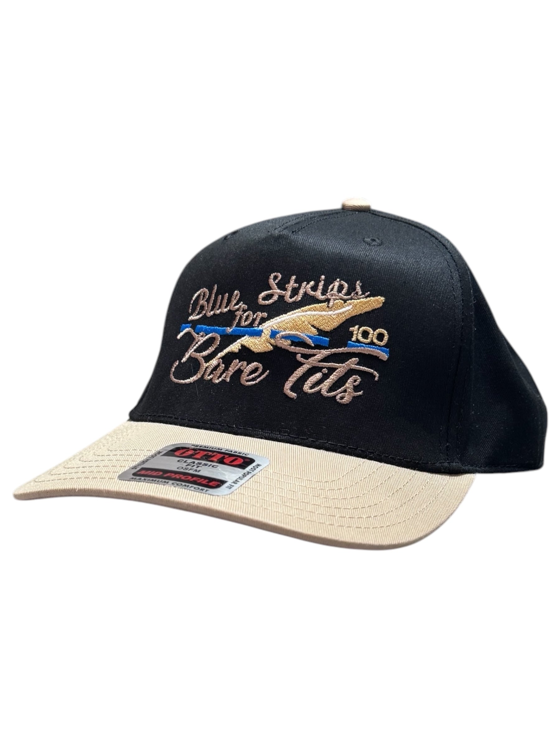 Blue Strips for Bare Tits