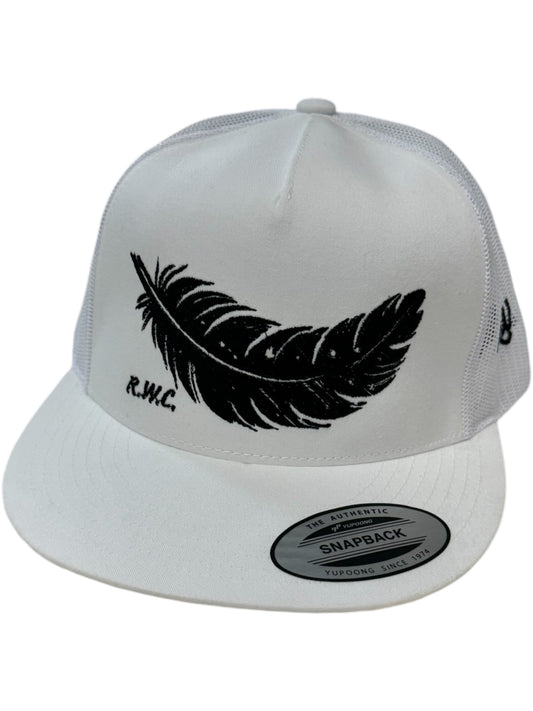 BLACK FEATHER HAT