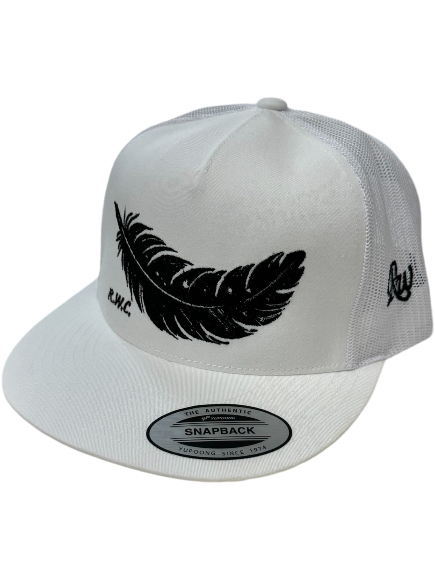 BLACK FEATHER HAT