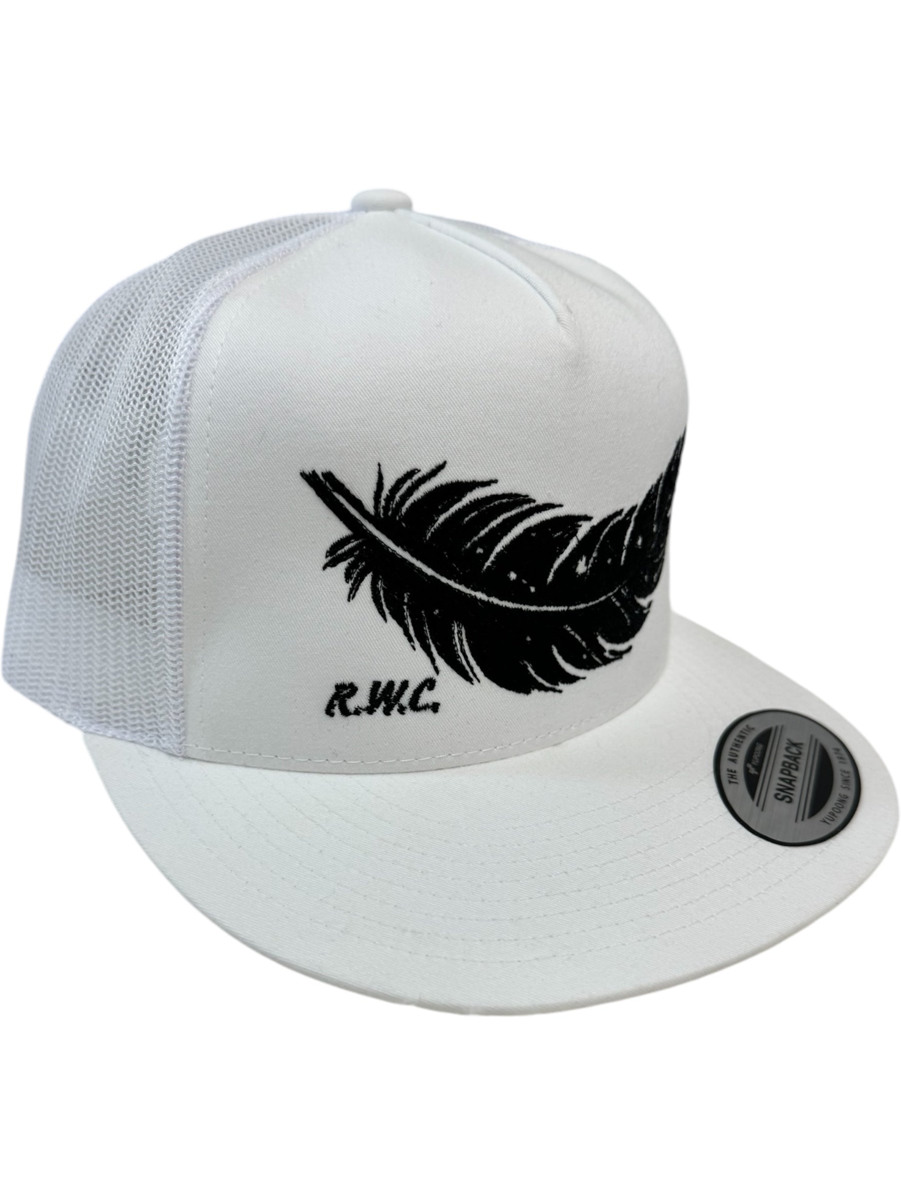 BLACK FEATHER HAT