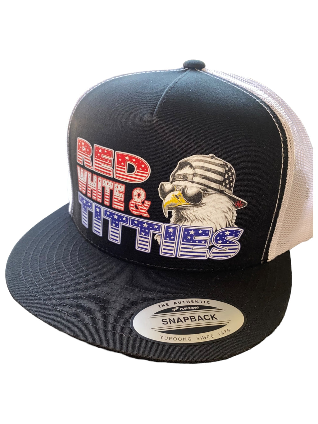 RED WHITE AND TITTIES HAT
