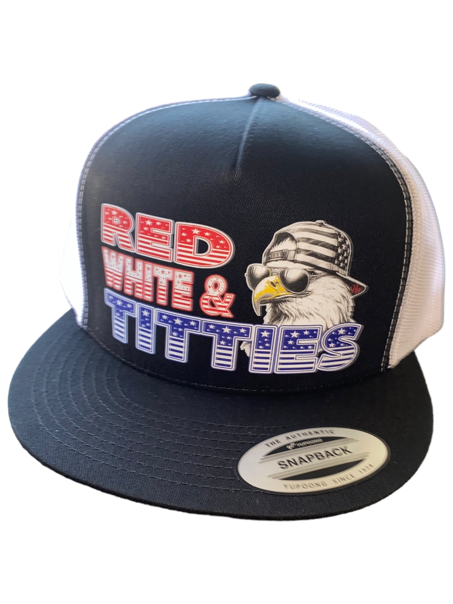 RW RED WHITE AND TITTIES HAT