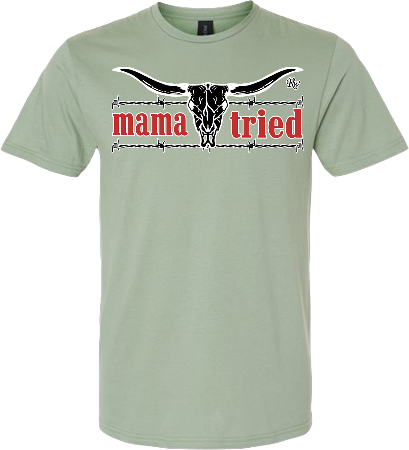 MAMA TRIED BARB SKULL TSHIRT