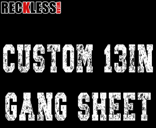 13in DTF GANG SHEET