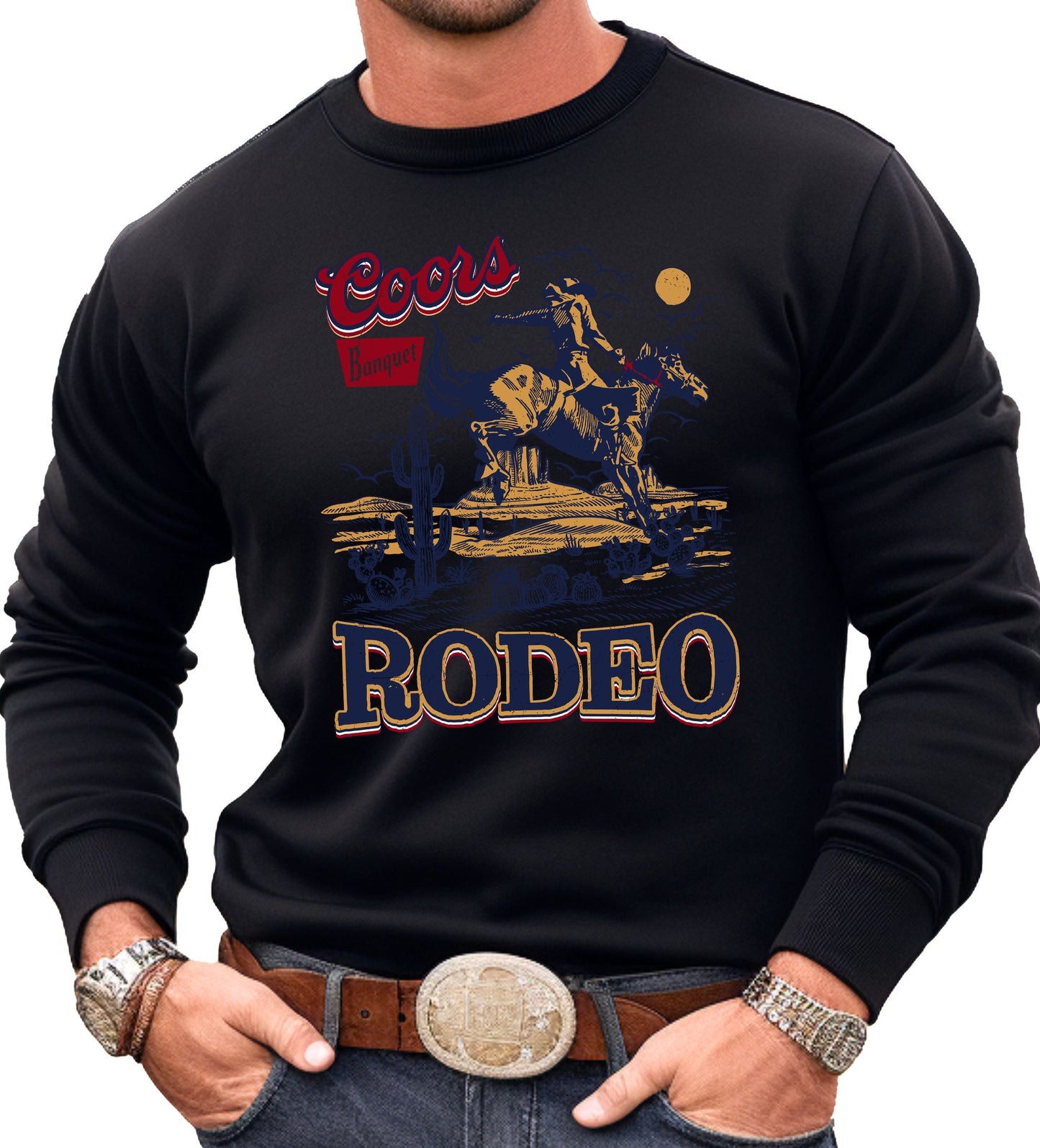 ORIGINAL COORS RODEO SWEATSHIRT OR HOODIE