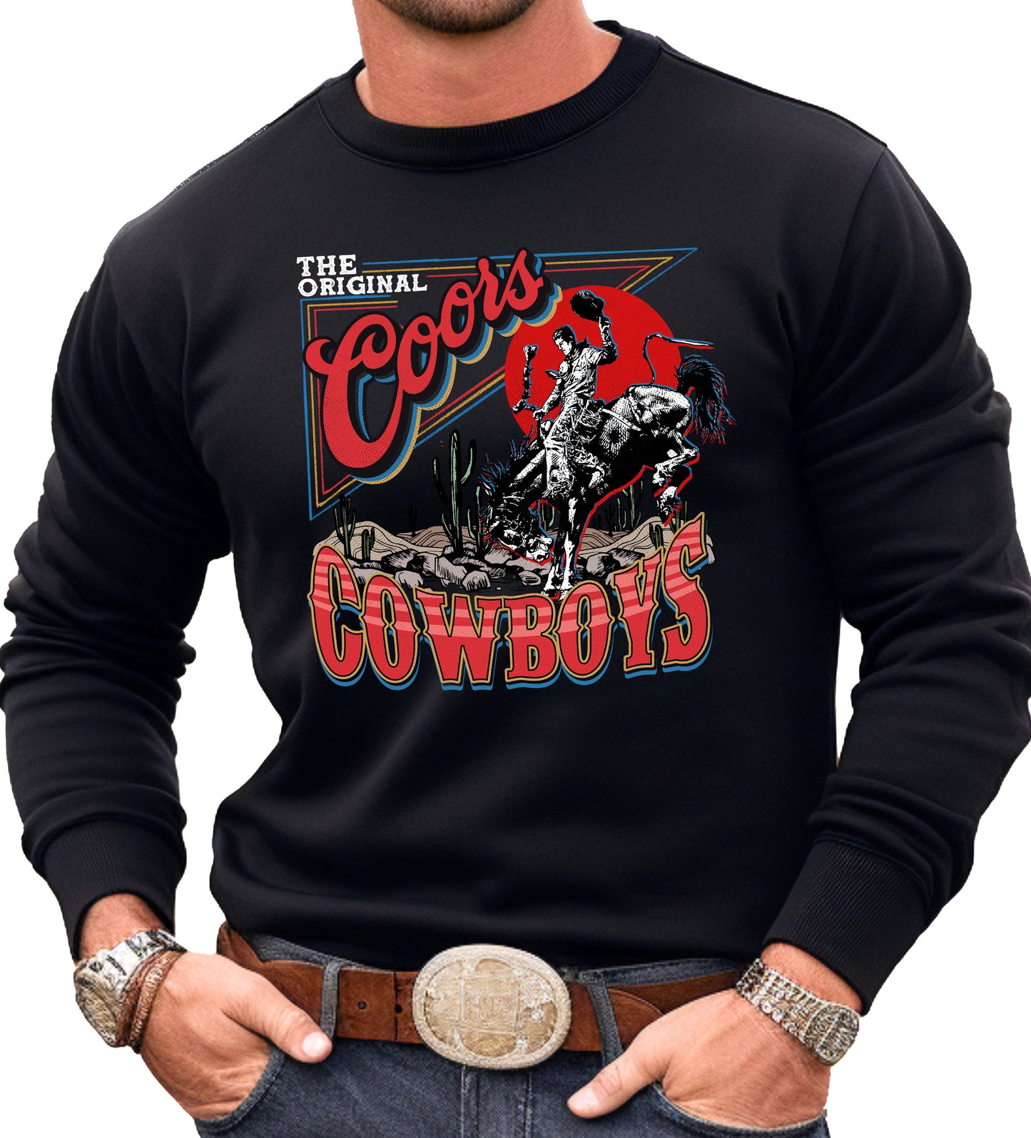 ORIGINAL COORS COWBOY SWEATSHIRT OR HOODIE