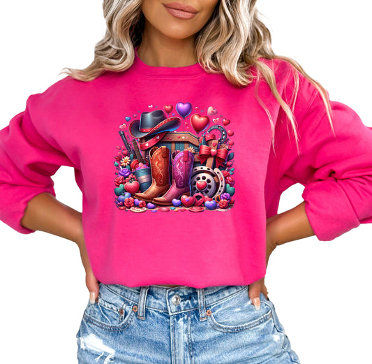 VALENTINE BOOTS SWEATSHIRT OR HOODIE